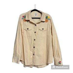 NWOT Disney Coco Themed Corduroy Shirt
